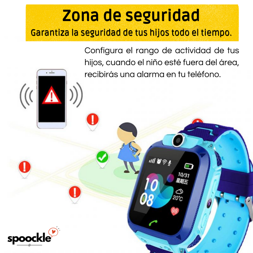 Mi Primer Smartwatch™ - Reloj inteligente con Gps, cámara, llamada SOS y a prueba de agua